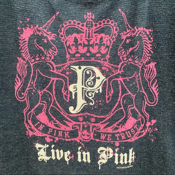 Victoria’s Secret PINK Unicorn Sleep Tank Vintage Y2K - Picture 3 of 6